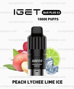 IGET BAR PLUS S3 Pod Peach Lychee Lime Ice
